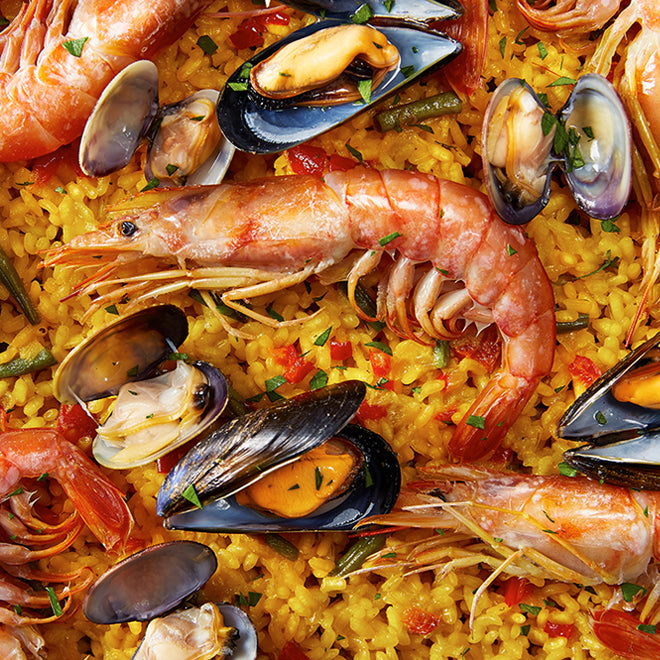 DRY SEAFOOD PAELLA STOCK SACHET 4 SERVINGS