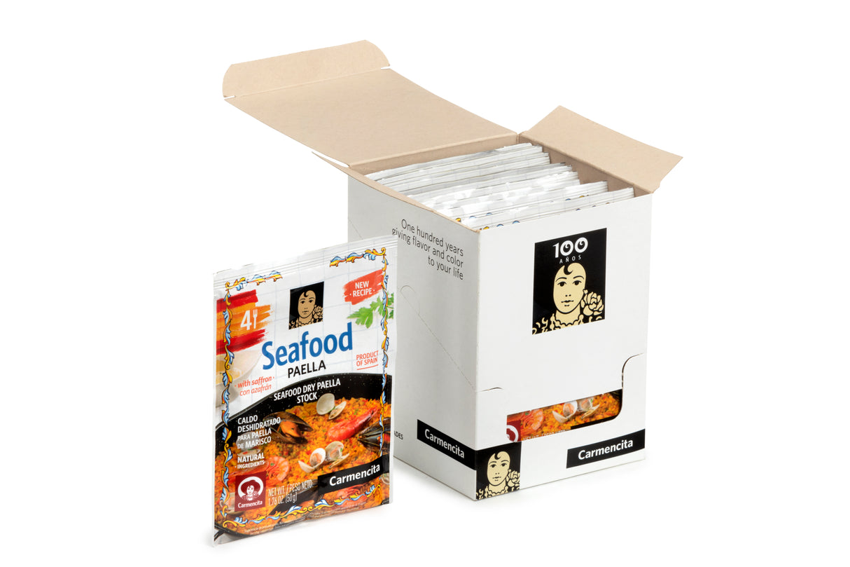 DRY SEAFOOD PAELLA STOCK SACHET 4 SERVINGS