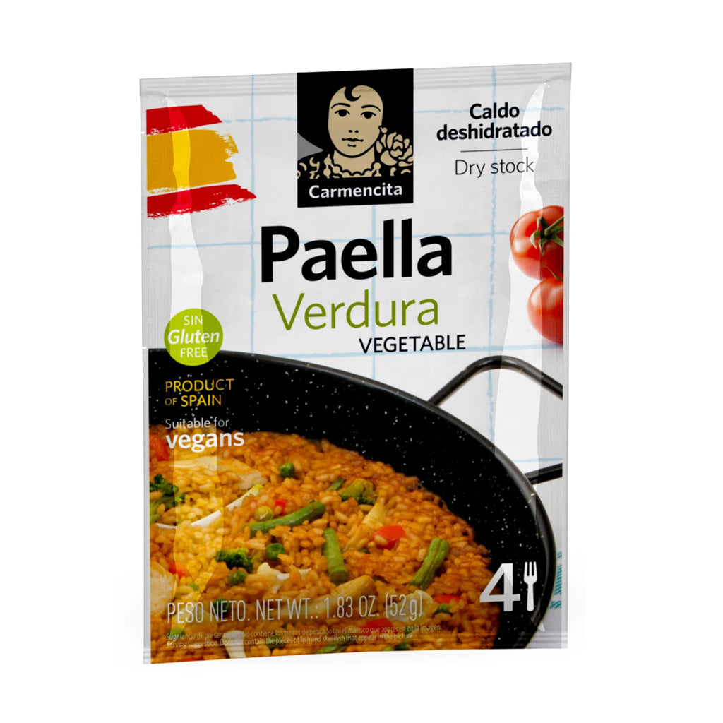 DRY VEGETABLE PAELLA STOCK SACHET 4 SERVINGS