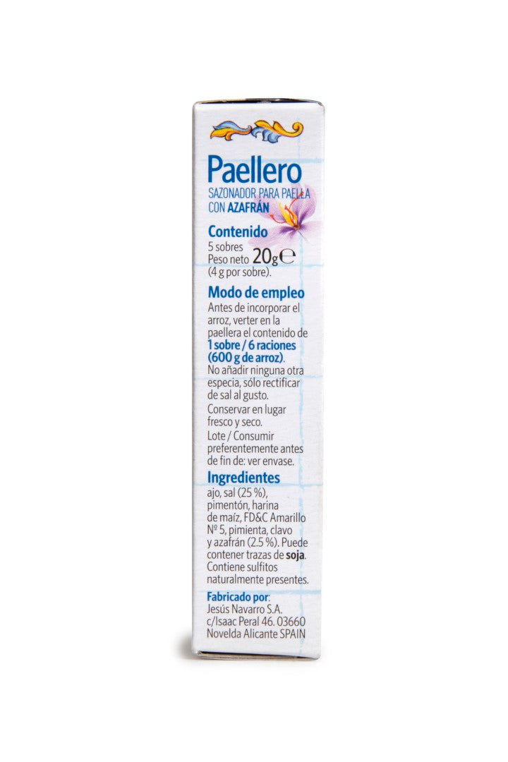 TRADITIONAL PAELLERO (PAELLA SEASONING) 5 SACHETS CASE