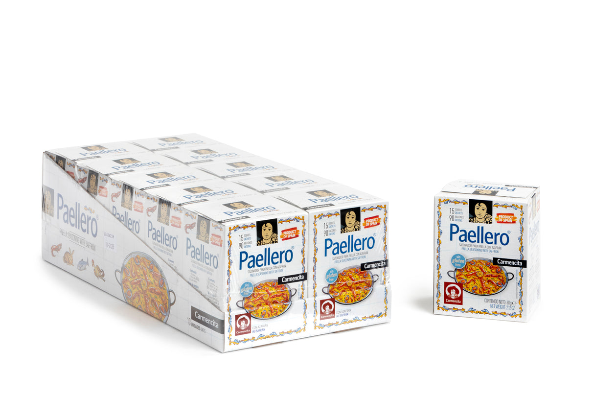 TRADITIONAL PAELLERO (PAELLA SEASONING) 15 SACHETS CASE