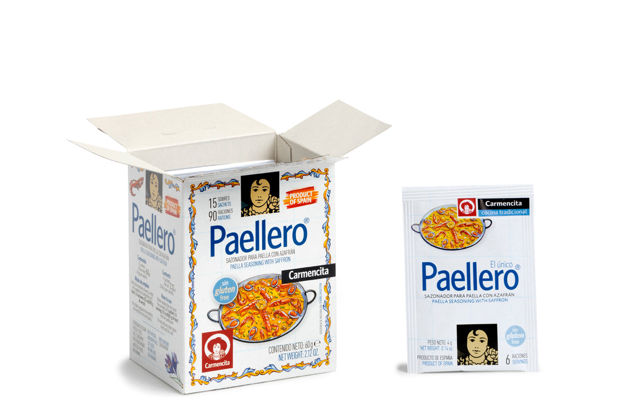 TRADITIONAL PAELLERO (PAELLA SEASONING) 15 SACHETS CASE