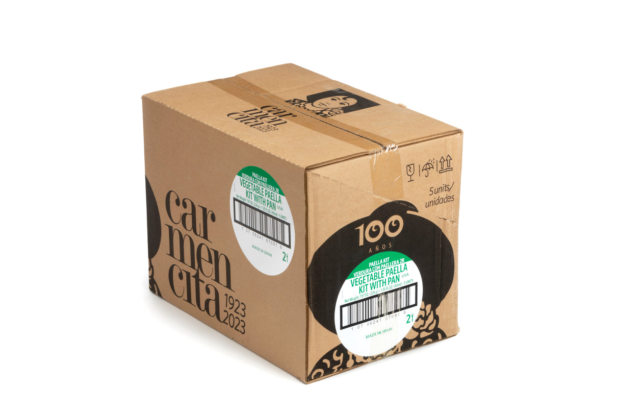 PAELLA KIT VEGETABLE WITH ENAMELED PAN - 2 SERVINGS