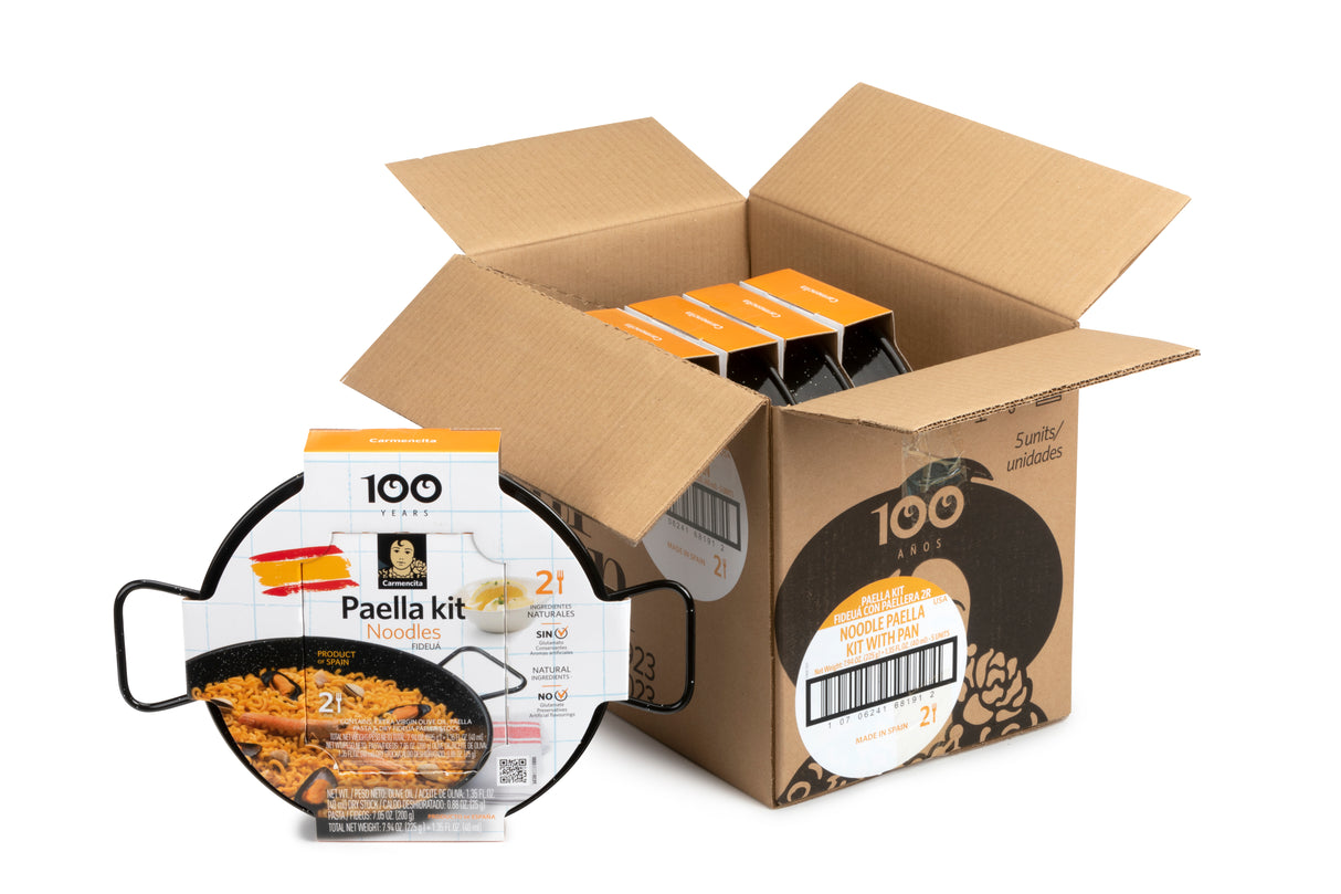 PAELLA KIT NOODLE WITH ENAMELED PAN - 2 SERVINGS